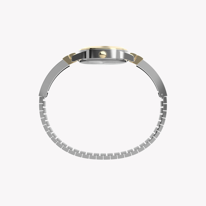 Timex Women's Two-tone Silver & Gold Watch, Silver Dial | TW2W18500-4