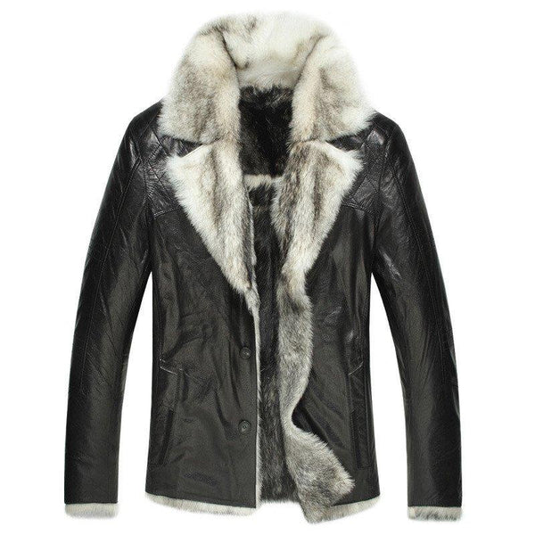 Men's Justin Real Leather Shearling Coat-0