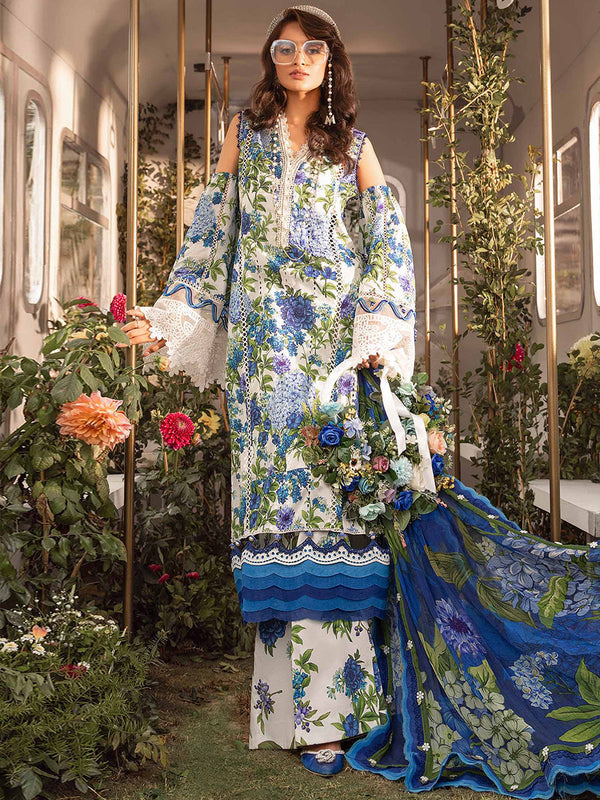 Maria B Mprints Lawn - 2102B