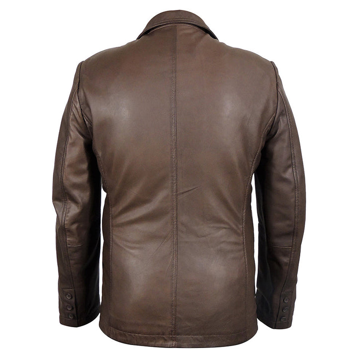 Macron Mens New Zealand Leather Blazer-1