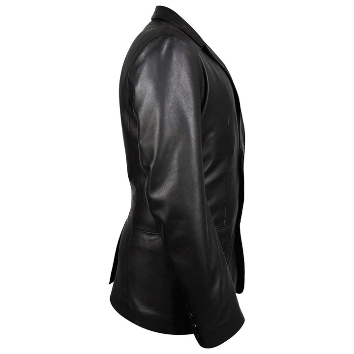 Macron Mens New Zealand Leather Blazer-4